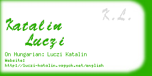 katalin luczi business card